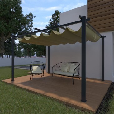 DESTOCKAGE Pergola Grise...