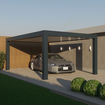 Carport Aluminium Toit Plat...