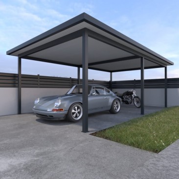 Carport Aluminium Toit Plat...