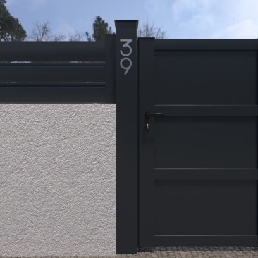 Poteau Aluminium 150x150 mm...