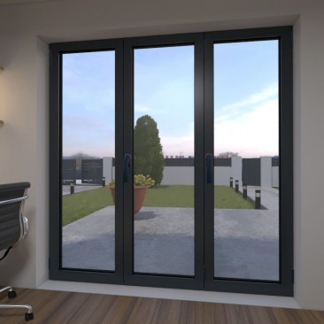 Porte-Fenêtre Aluminium 3...