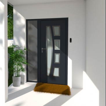 Porte d'Entrée en Aluminium...