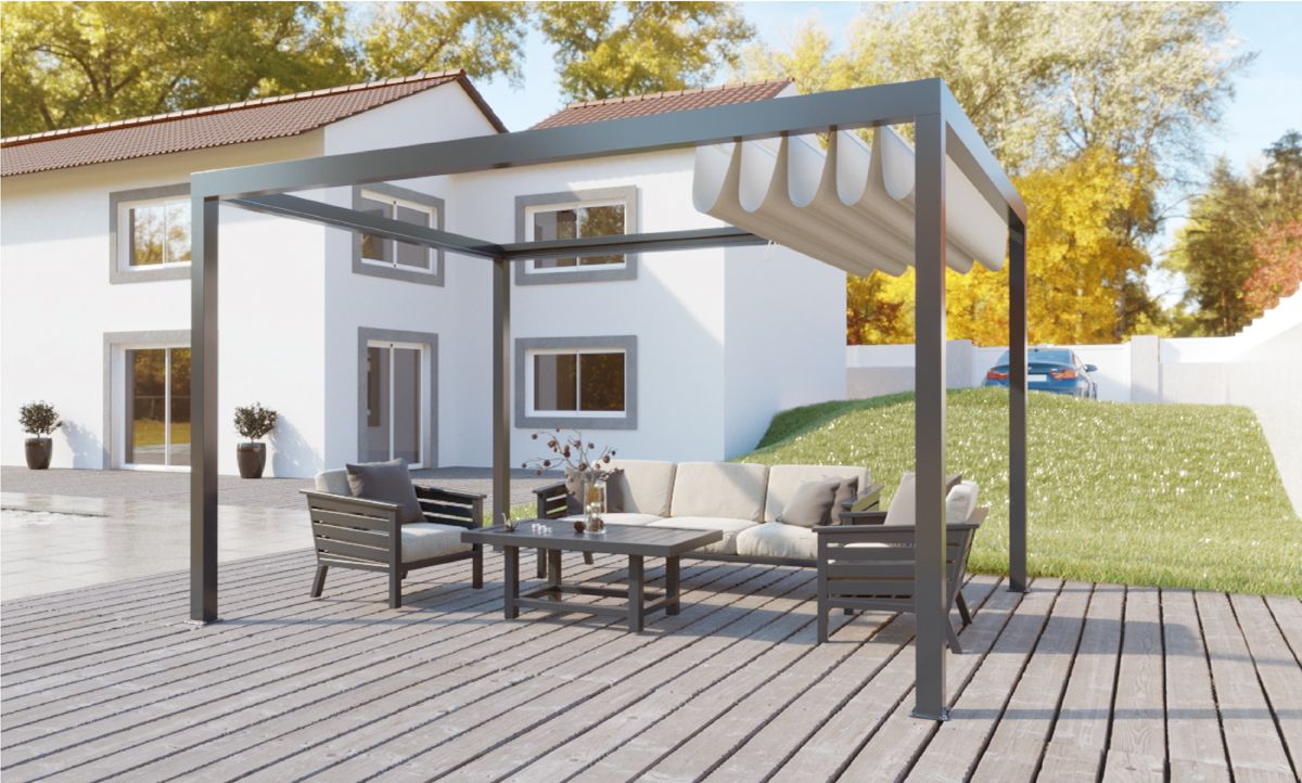 Pergola Toile Aluminium Classique Autoportée