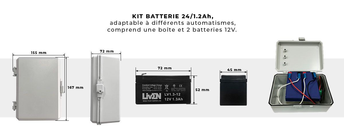 Kit Batterie Automatisme Tucan 400