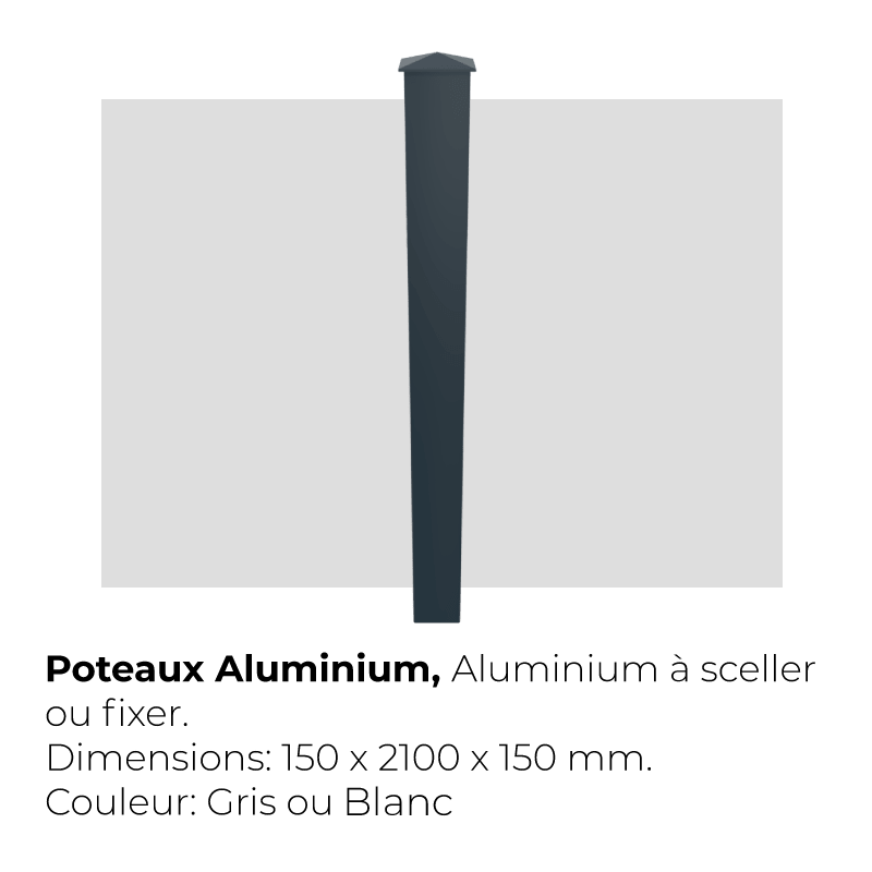 Poteaux Aluminium