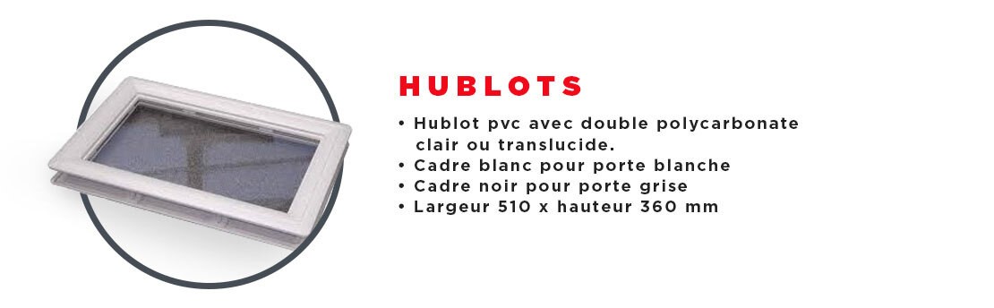 Hublot Porte de Garage Sectionnelle