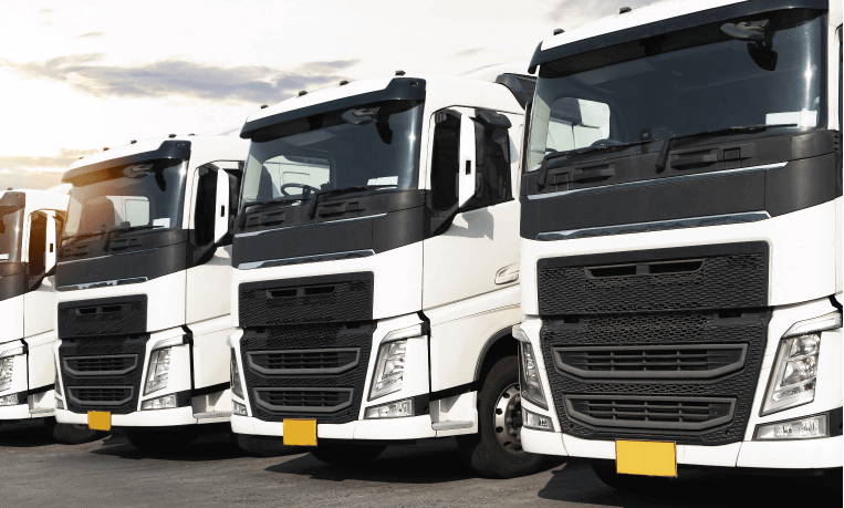 notre flotte de camions de livraison