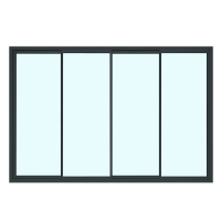 Baie Coulissante Gris