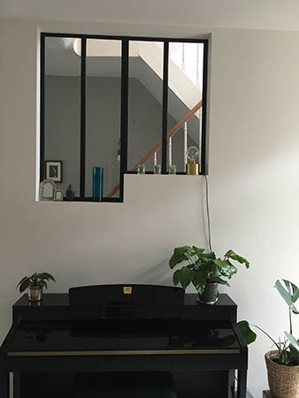 Ensemble de 4 Verrières Acier Type Atelier 3