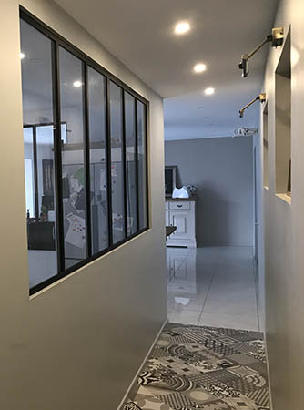 Ensemble de 6 Verrières Acier Type Atelier