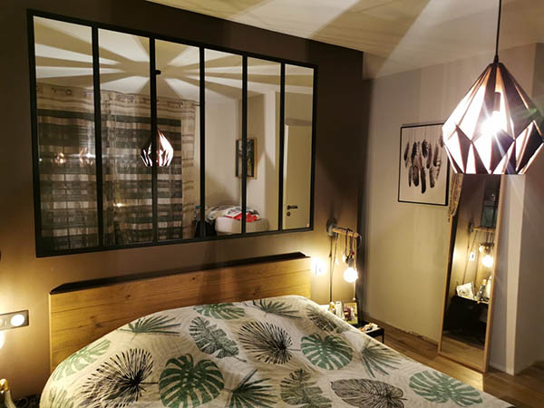 Ensemble de 6 Verrières MIROIR Acier Type Atelier 2