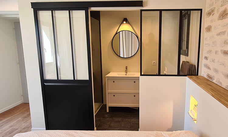 Porte Coulissante Type Atelier en Aluminium 2